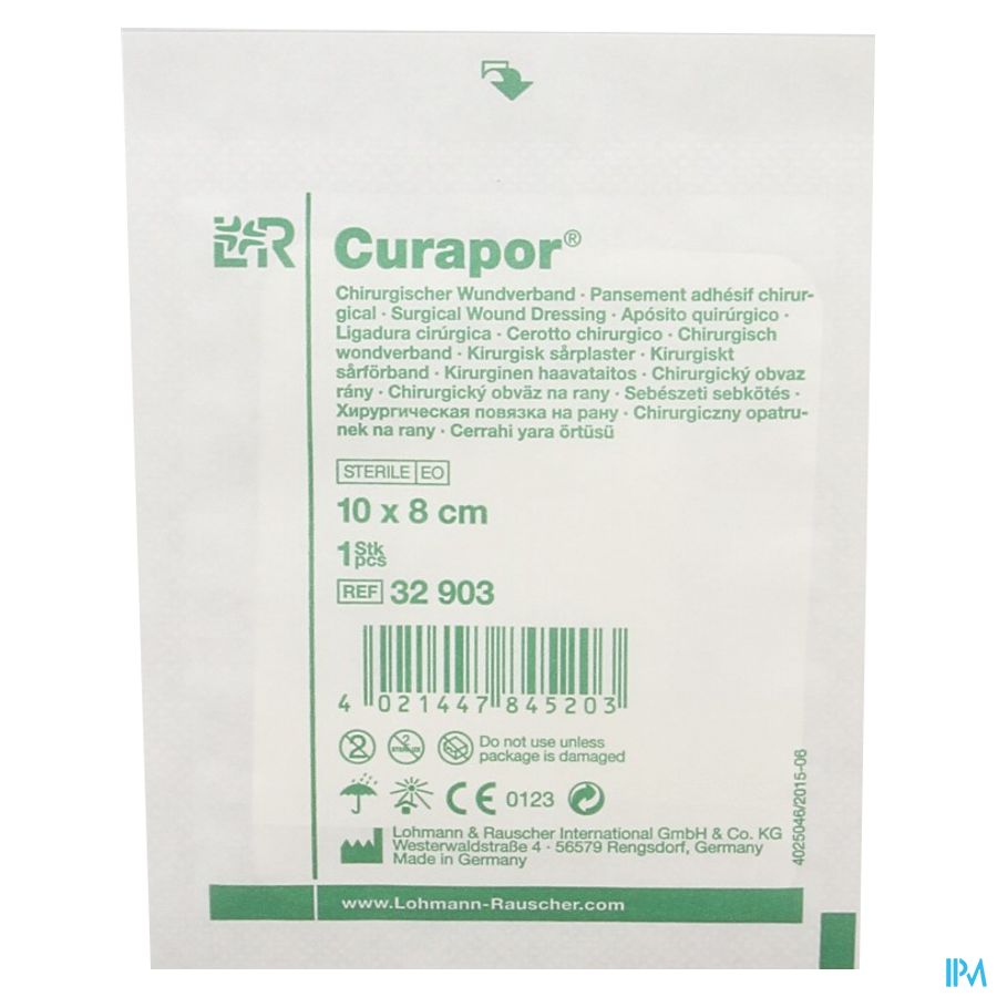 Curapor Pans Chirurg. Sterile 10cmx 8cm 5 32903