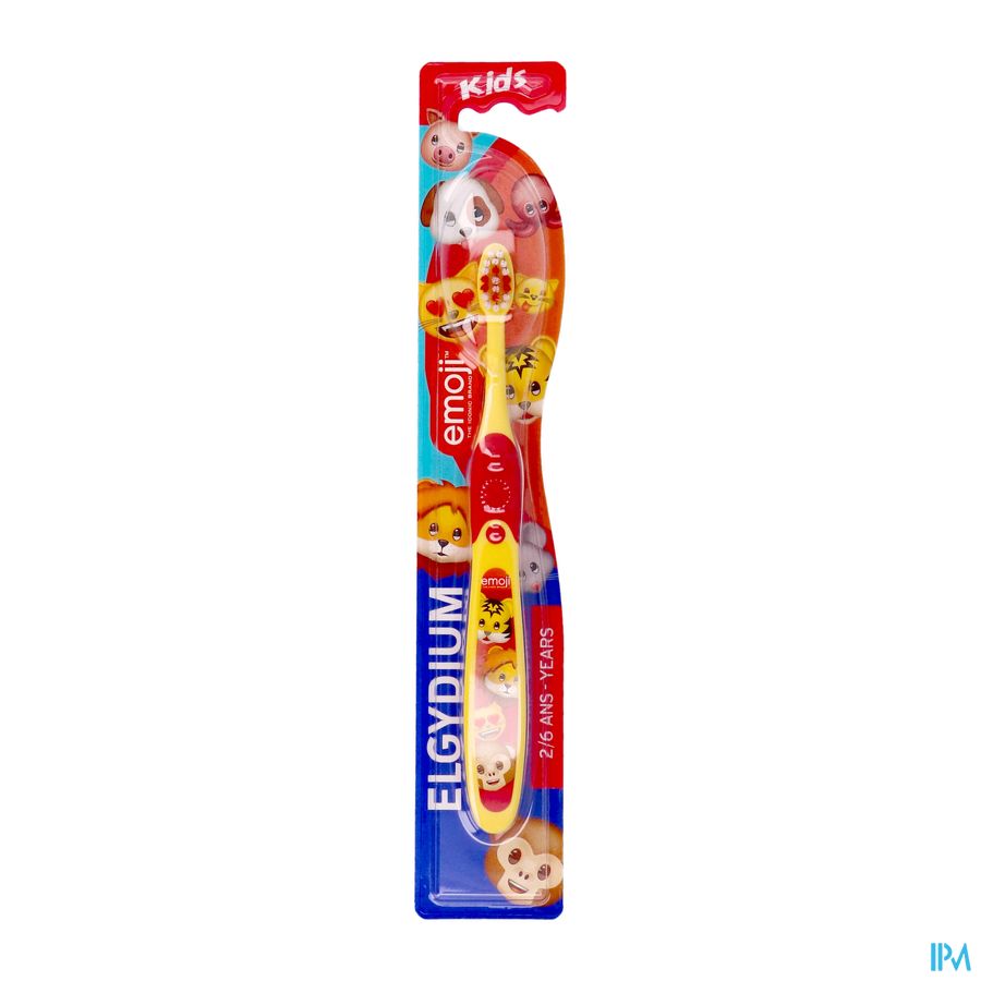 ELGYDIUM Kids Emoji 2 à 6 ans  – Brosse à dents enfant