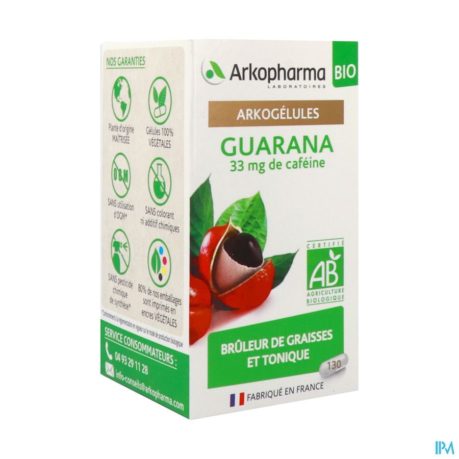 Arkogelules Guarana Bio Caps 130