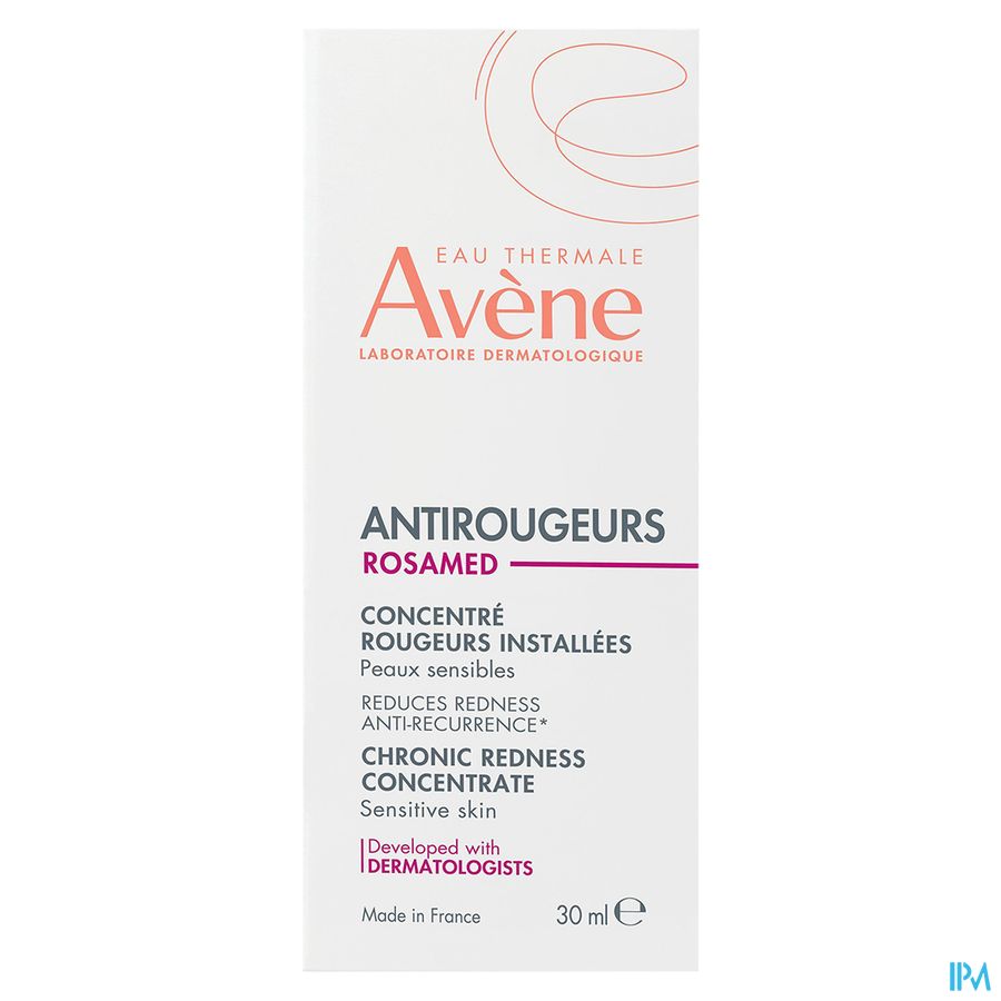 Eau Thermale Avène Concentré rougeurs installées peaux sensibles Antirougeurs Rosamed