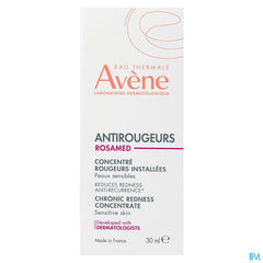 Eau Thermale Avène Concentré rougeurs installées peaux sensibles Antirougeurs Rosamed