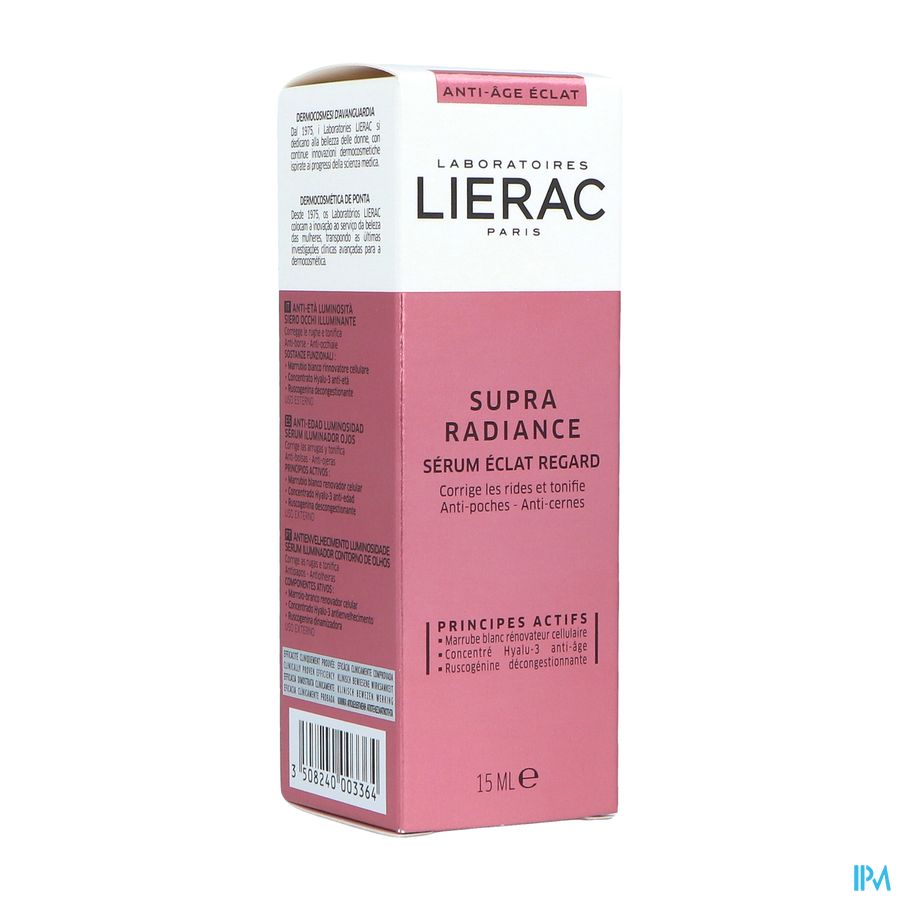 Lierac Supra Radiance Yeux Fl Pompe 15ml