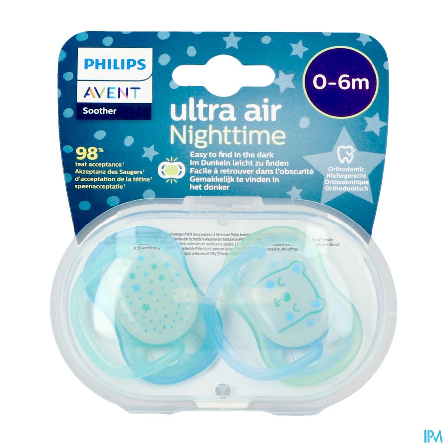 Philips Avent Sucette +0m Air Night Mix