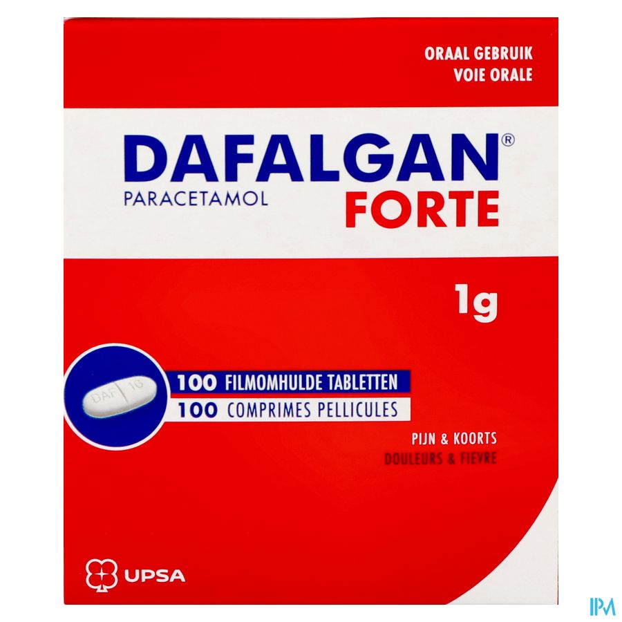 Dafalgan Forte 1g Comp Pell 100