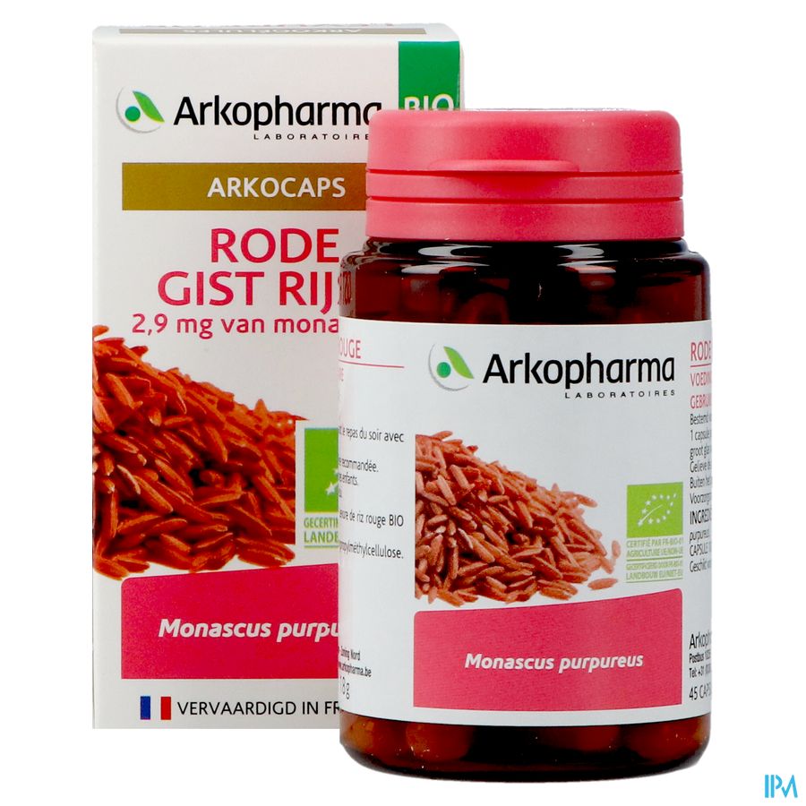 Arkogelules Levure Riz Rouge Bio Caps 45 Nf