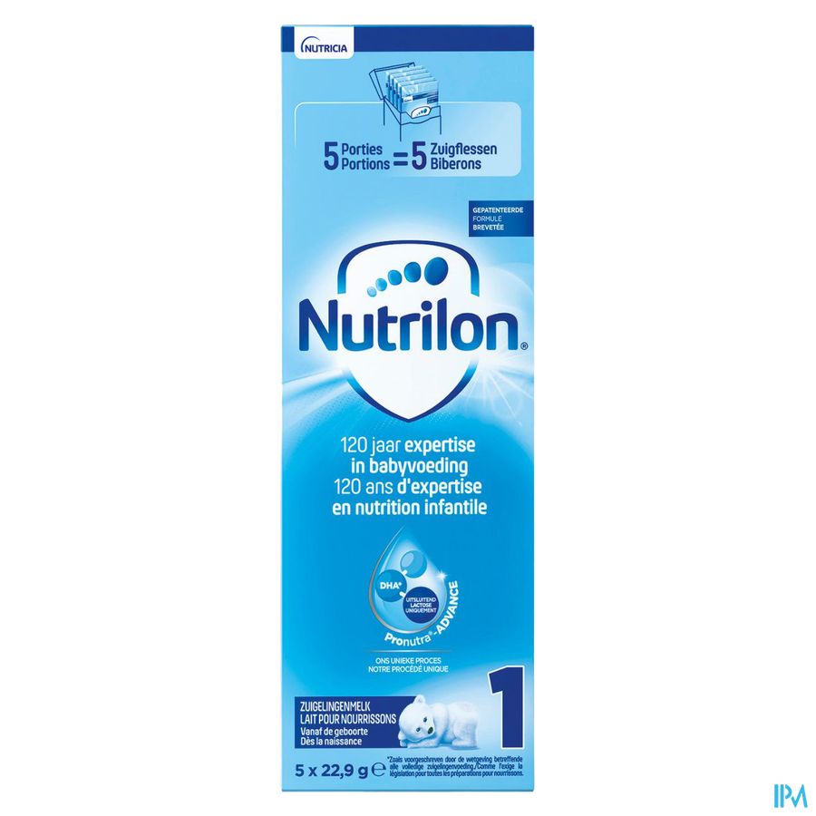 Nutrilon 1 Lait pour nourrissons Bébé 0-6 mois lait en poudre Sachets 5x23g