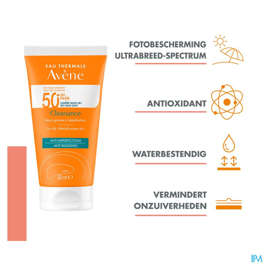 Eau Thermale Avène - Cleanance solaire SPF 50+