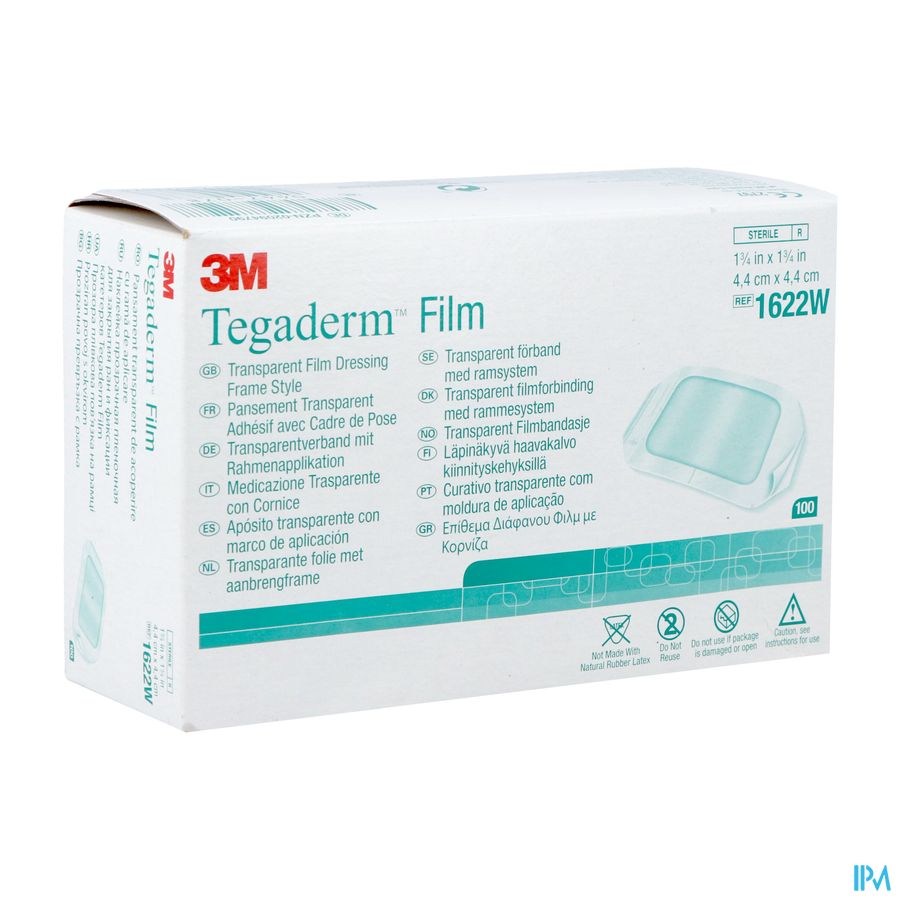 Tegaderm 3m Transp 4x 4cm 100 1622w