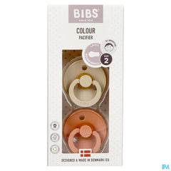 Bibs 2 Sucette Duo Vanilla Peach