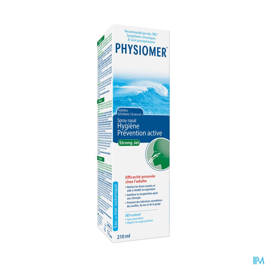 Physiomer® Strong Jet Spray Nasal 210ml –Nez Bouché Lors D’Une Rhinosinusite