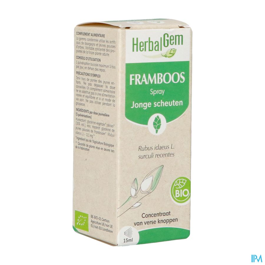 Herbalgem Framboise Bio Spray 15ml