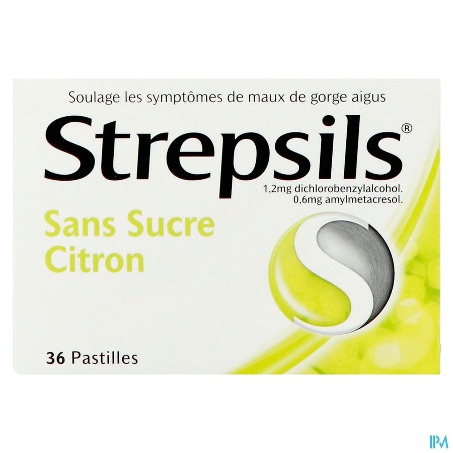 Strepsils S/sucre Citron Past 36