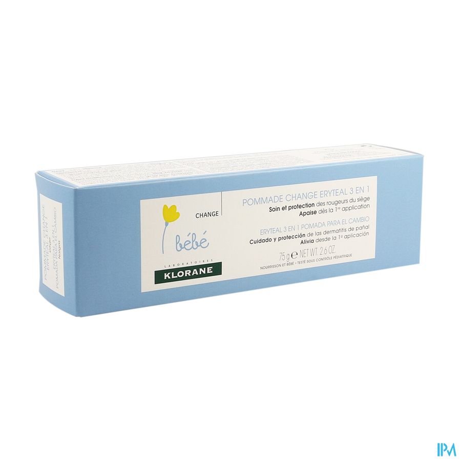 Klorane - Pommade change Eryteal 3 en 1 au Calendula apaisant - Bébé - Change - Siège
