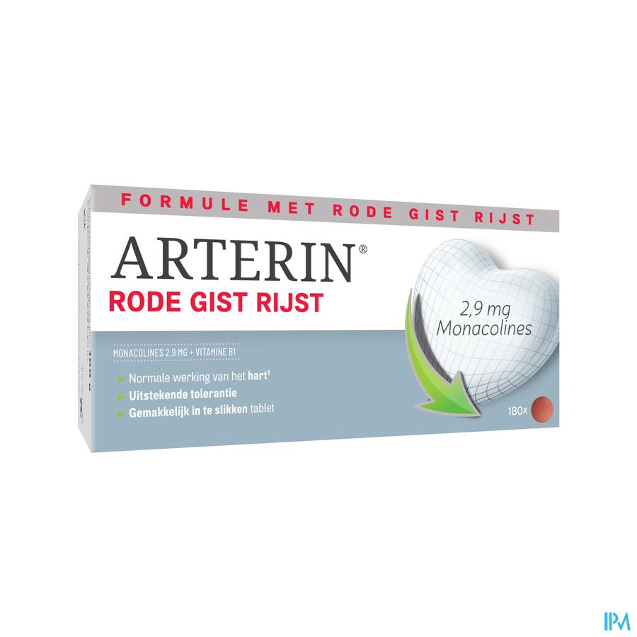 Arterin® Levure Rouge De Riz 2,9 Mg De Monacolines 180 Comprimés