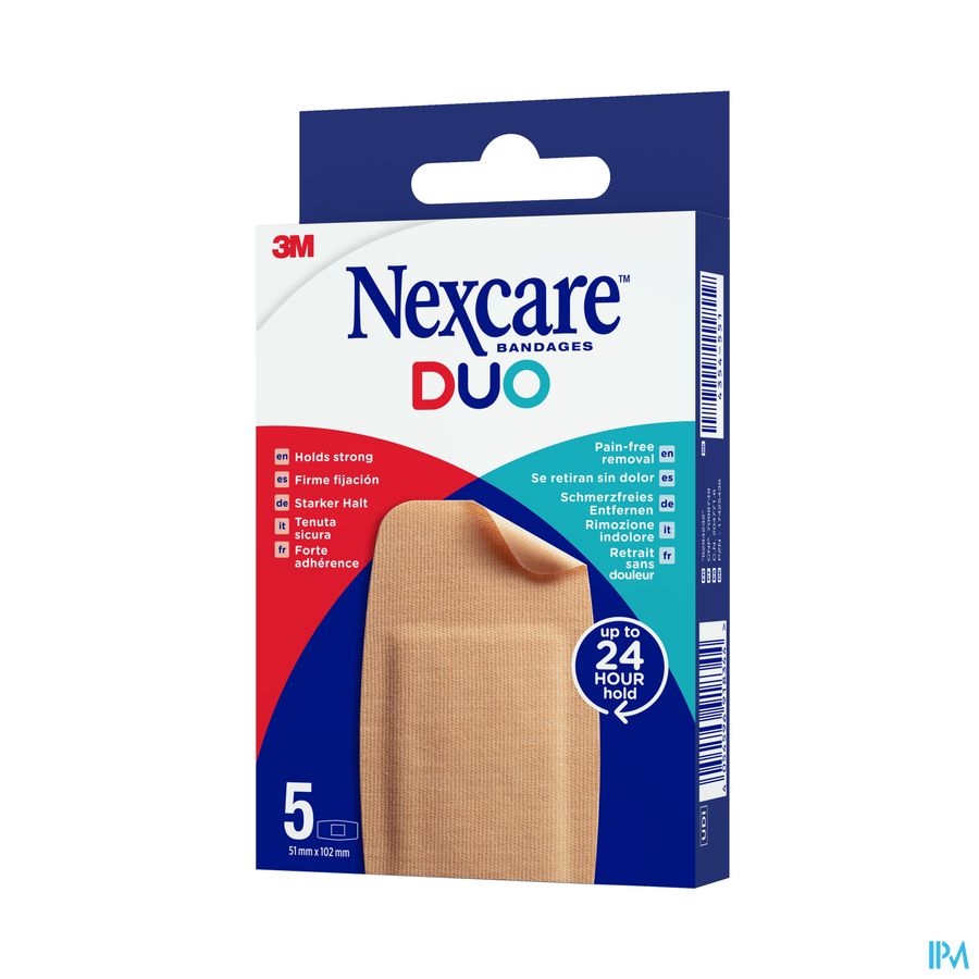 Nexcare 3m Duo Pansement Maxi 51x102mm 5