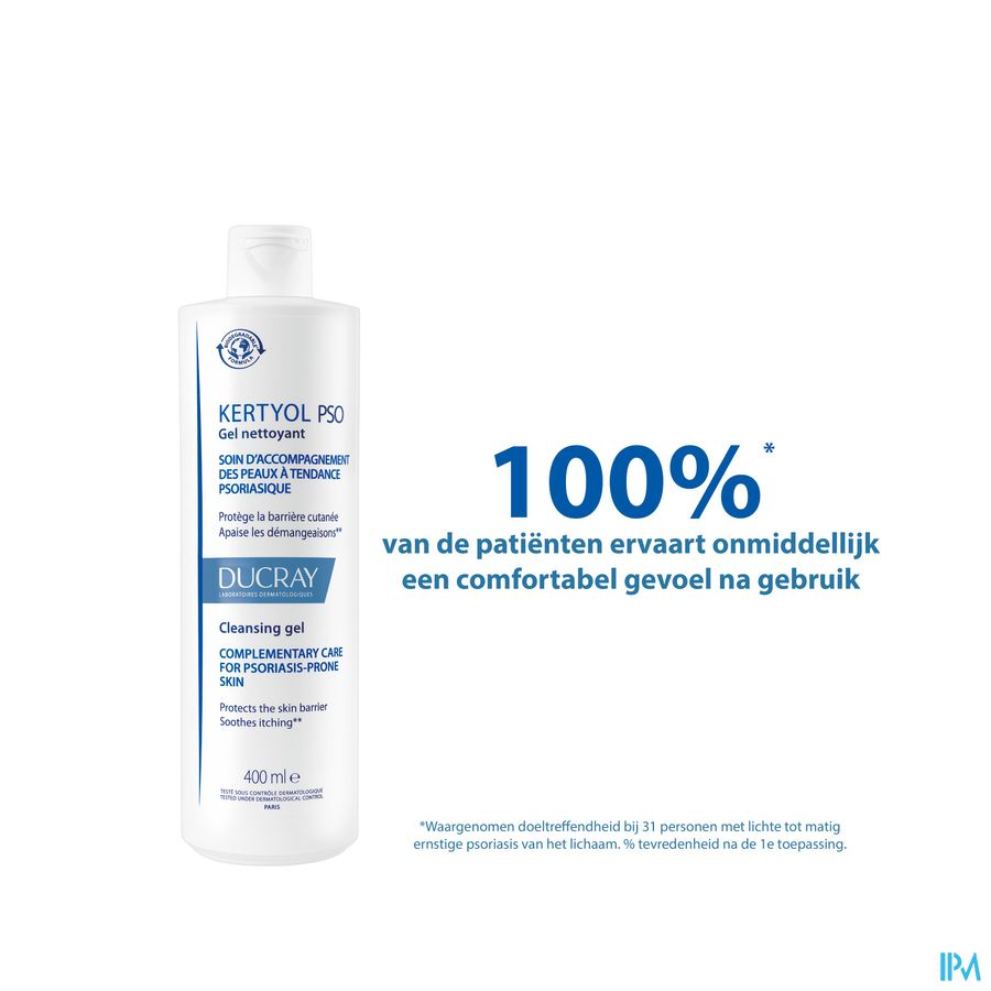 Ducray KERTYOL PSO Gel Nettoyant - Soin d'accompagnement des peaux à tendances psoriasique