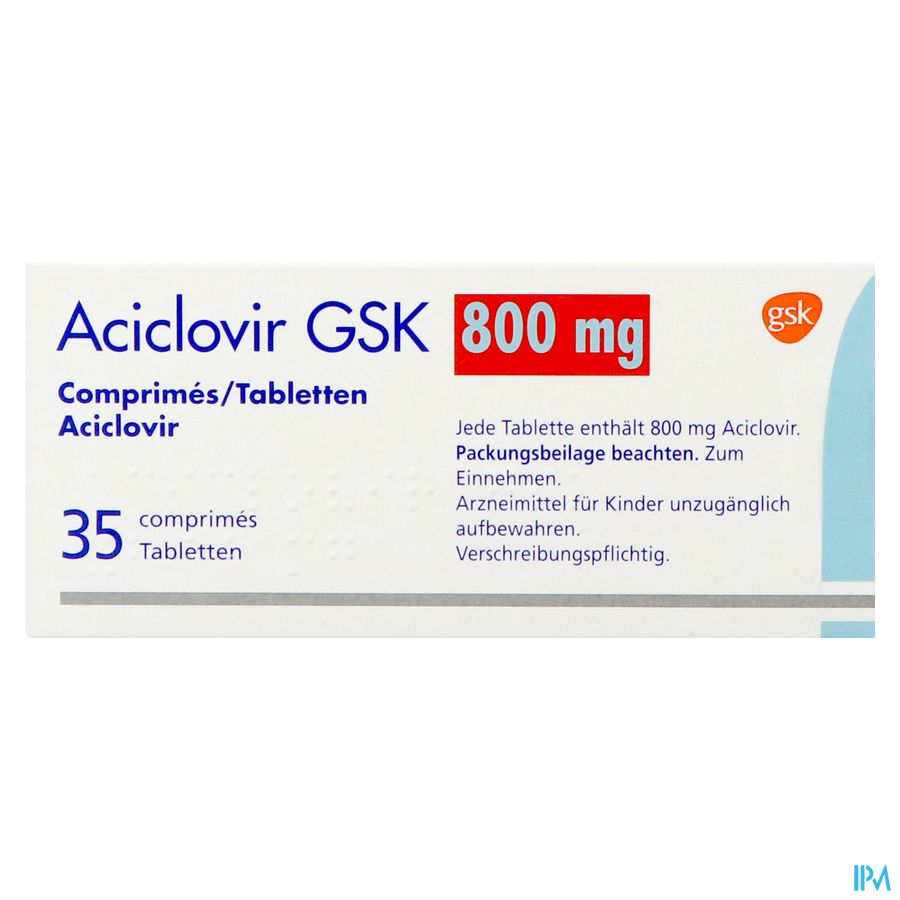 Aciclovir Gsk Comp 35x800mg