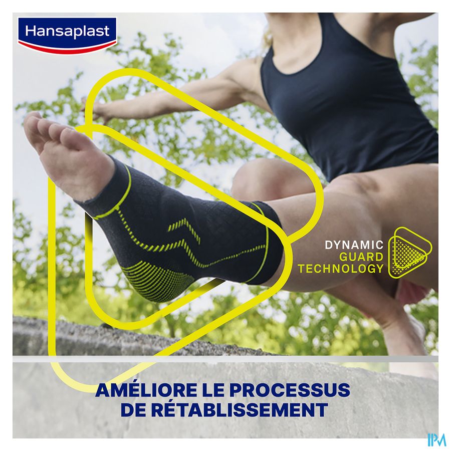 Hansaplast Bandage Sport Cheville Noir