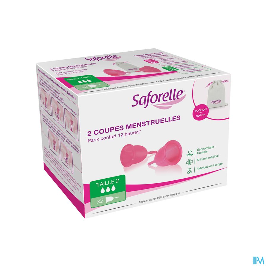 Saforelle Cup Protect Coupe Menstruelle T2 Nouveau