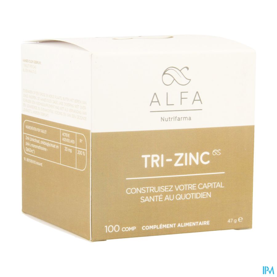 Alfa Tri-zinc 20mg Comp 100