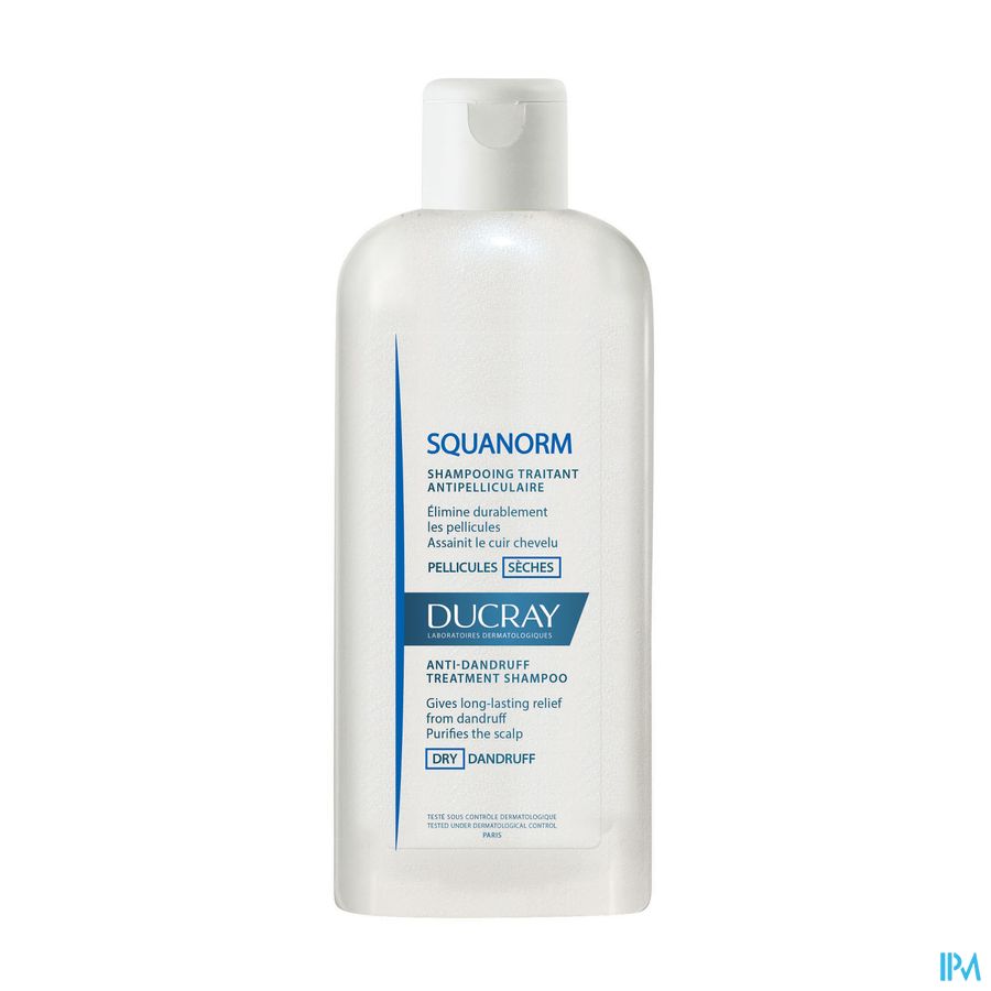 Ducray SQUANORM Shampooing Traitant Pellicules Sèches - Assainit le cuir chevelu