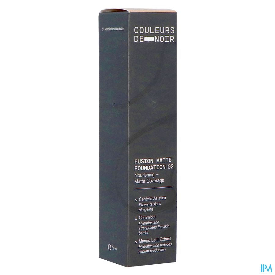 Couleurs De Noir Fus. Matte Fdt 02 C. Ntrl 30ml