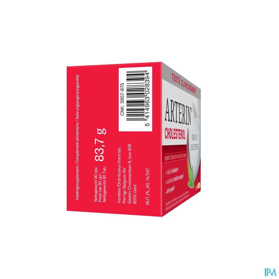 Arterin® Cholestérol 90 Comprimés - Reduit le cholestérol