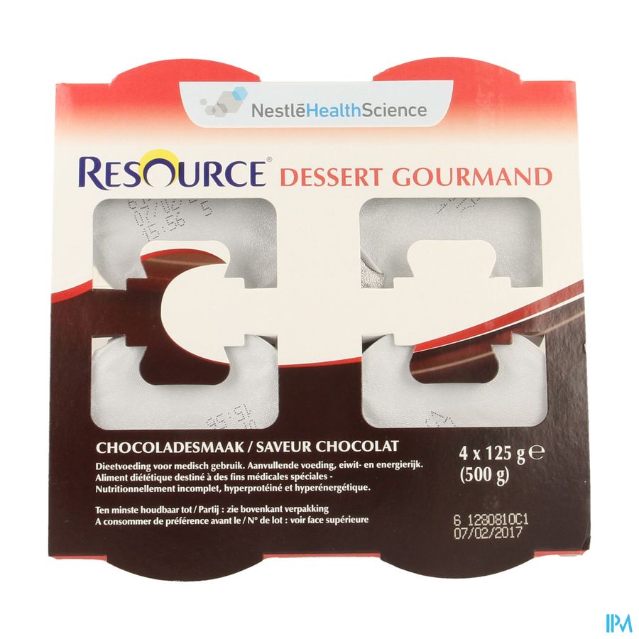 Resource Dessert Gourmand Chocolat 4x125g 12311109