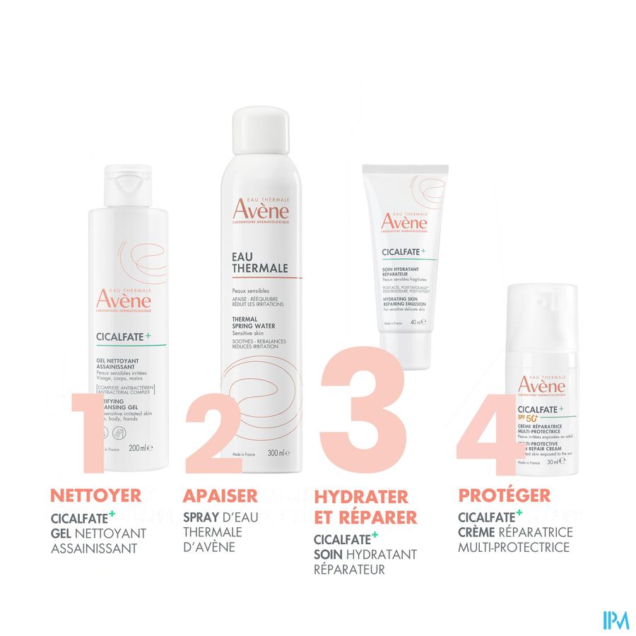 Eau Thermale Avène CICALFATE+ Soin Hydratant Réparateur post-acte, post-tatouage - Peaux sensibles fragilisées