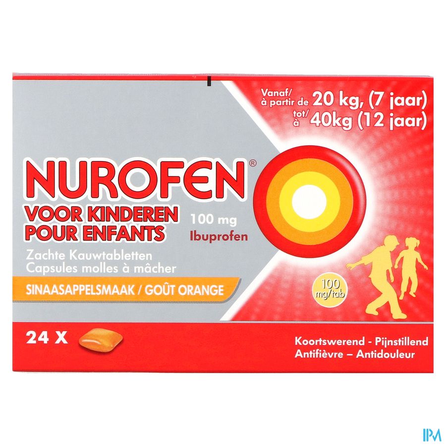 Nurofen Enfant 100mg Caps Molles A Macher 24