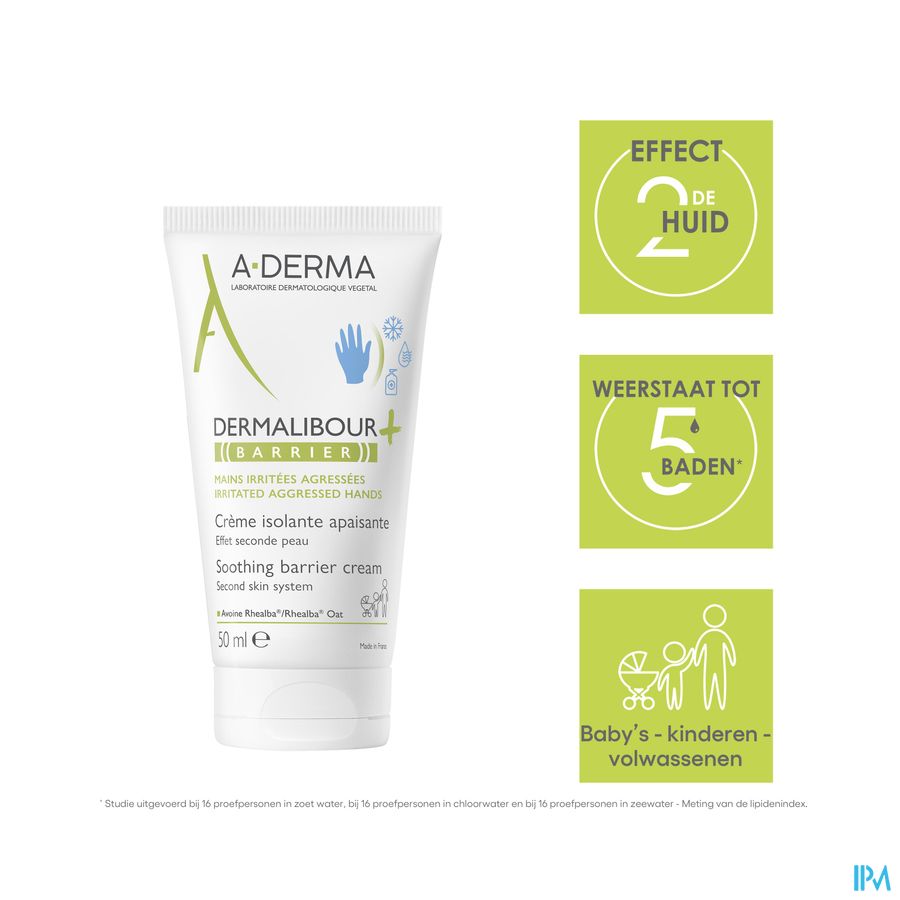 A-DERMA DERMALIBOUR+ BARRIER Crème isolante - Protège la peau des agressions et irritations