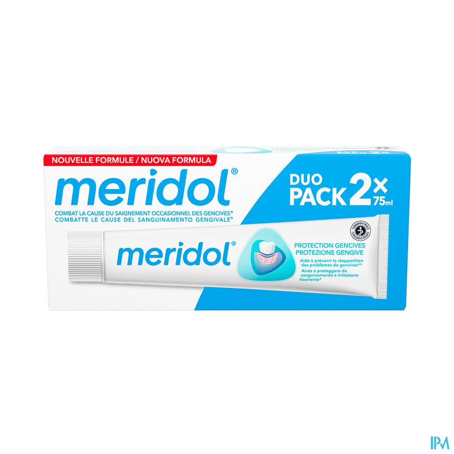 meridol Protection Gencives Dentifrice 2x75ml