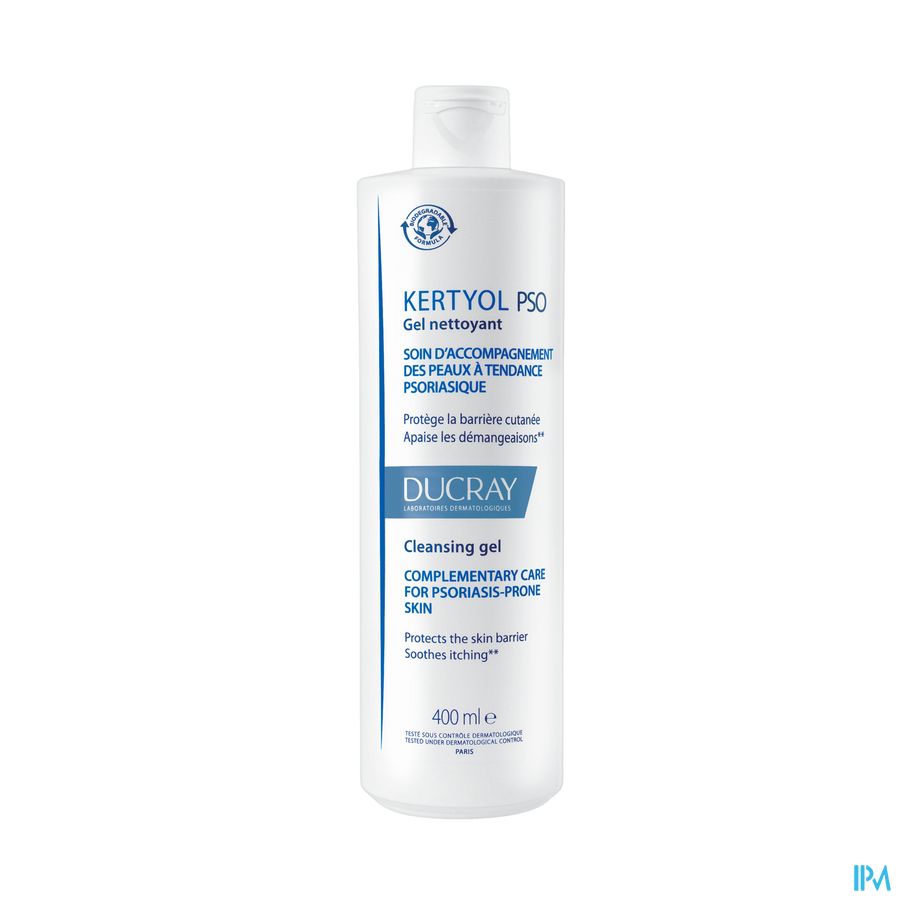 Ducray KERTYOL PSO Gel Nettoyant - Soin d'accompagnement des peaux à tendances psoriasique