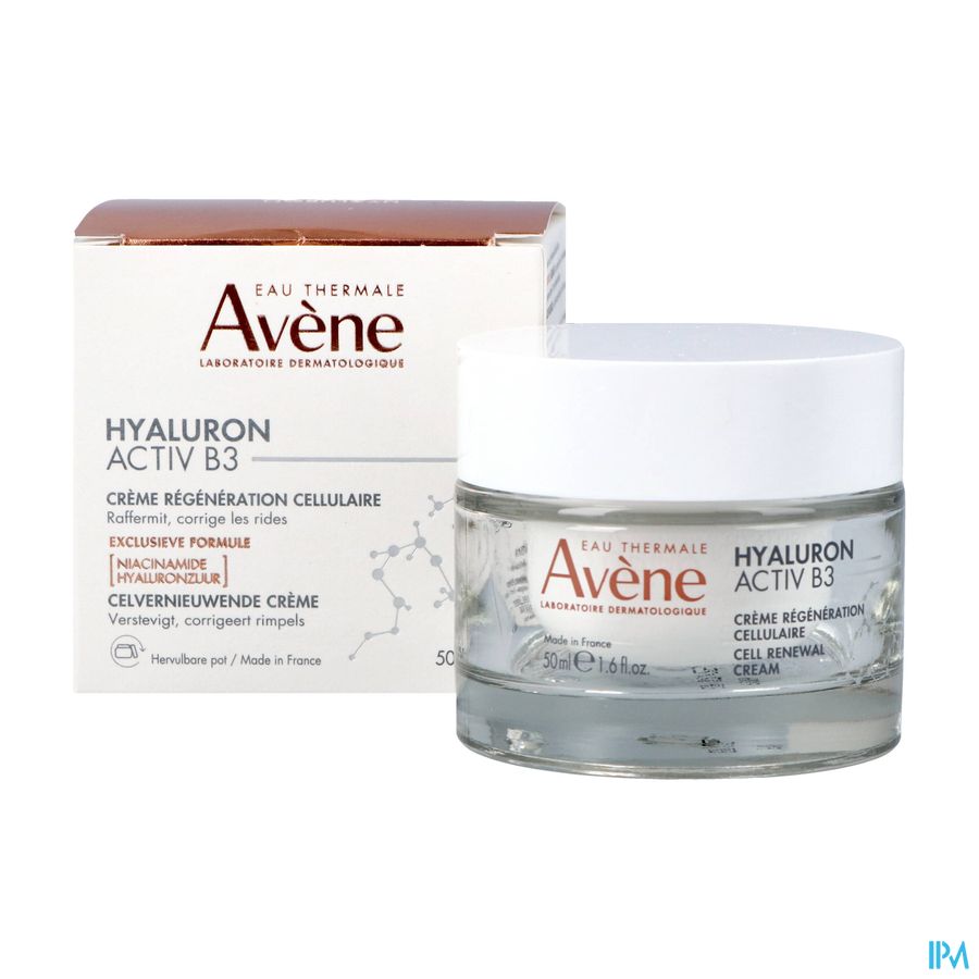Eau thermale Avène Hyaluron Activ B3 Crème régénération cellulaire Anti-Age acide hyaluronique 50 ml