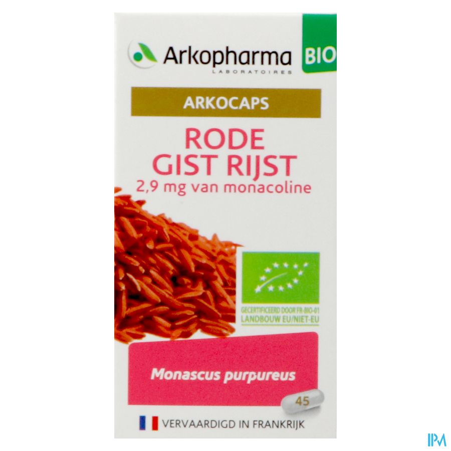 Arkogelules Levure Riz Rouge Bio Caps 45 Nf