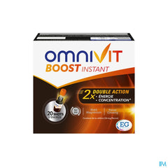 Omnivit Boost Instant 20fl - Vitamine Energie instantanée Concentration