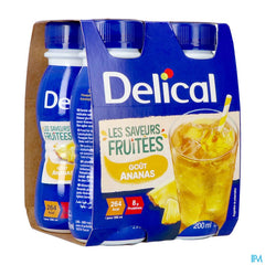 Delical Boisson Fruitee Ananas 4x200ml