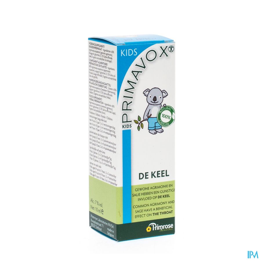 Primavox Kids Spray Gorge 10ml