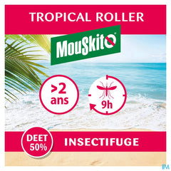 Mouskito Tropical Roller 75 ml - Anti-Moustiques, Mouches - Zones Tropicales - DEET 50%