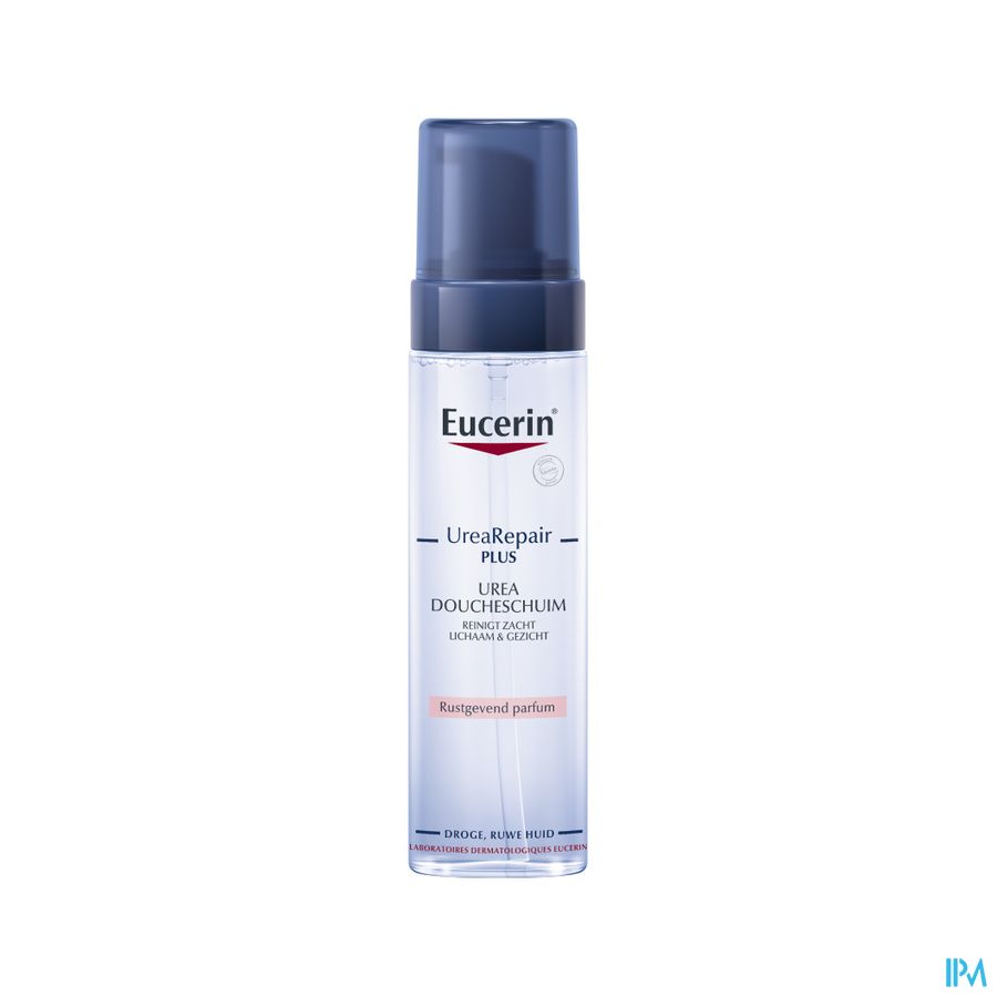 UreaRepair Plus 5% Mousse Lavante à l'Urée Parfum Apaisant Peau Sèche et Rugueuse avec pompe Visage et Corps 200ml