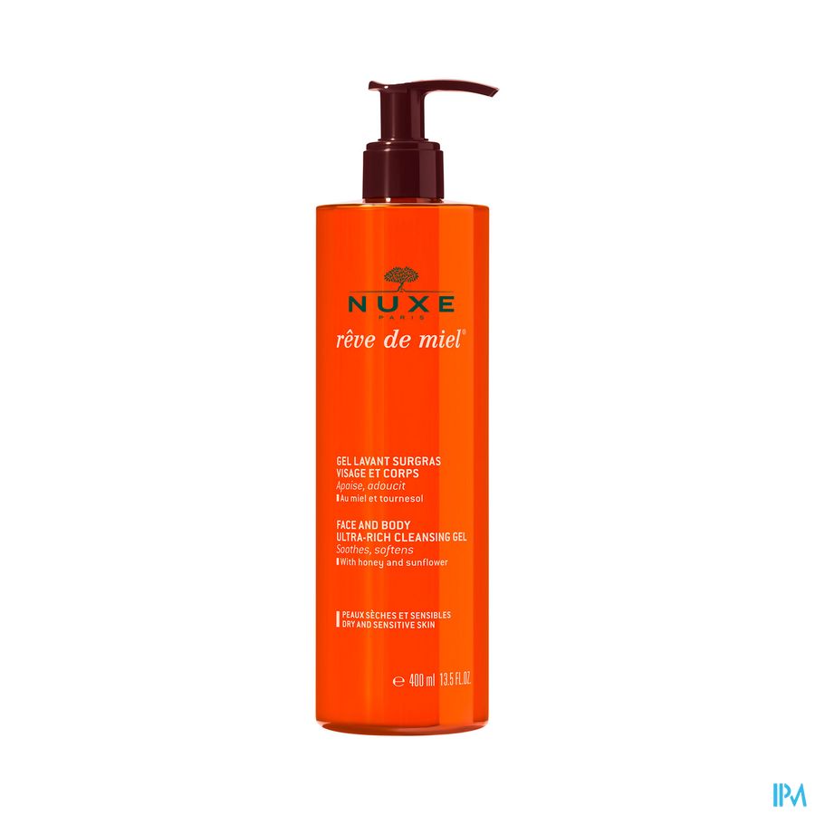 Nuxe Reve De Miel Gel Nett.surgr.vis.-corps 400ml