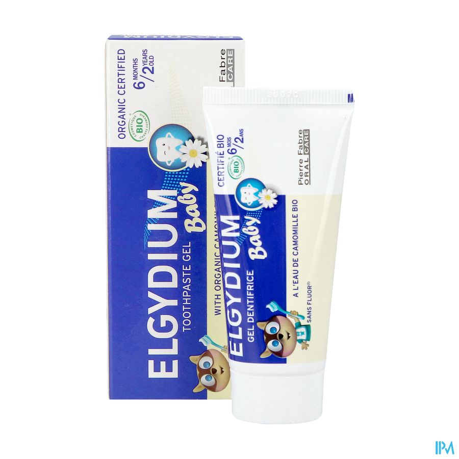 ELGYDIUM Baby dentifrice - dentifrice bébé 6 mois / 2 ans – certifié BIO