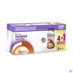 Fortimel Extra 2kcal Promo4+1 Goût Choco-Caramel Bouteilles 5x200ml