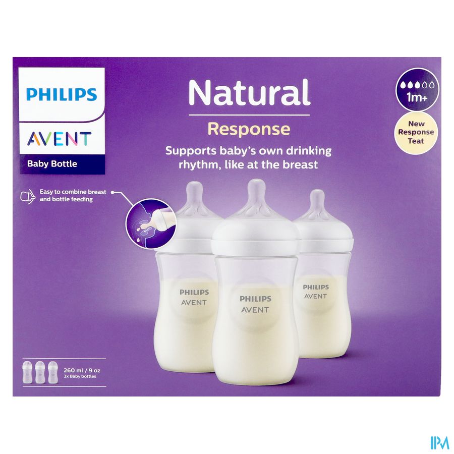 Philips Avent Natural 3.0 Biberon Trio 3x260ml