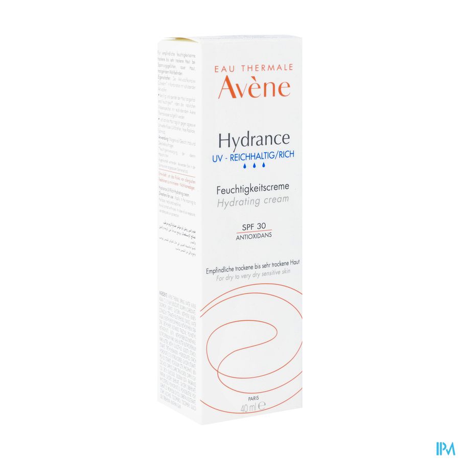 Eau Thermale Avène HYDRANCE UV RICHE Crème hydratante - Peaux sensibles sèches à très sèches