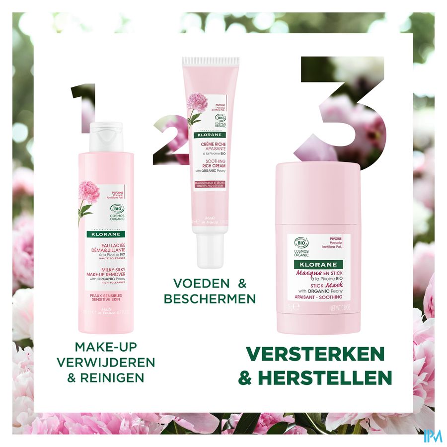 Klorane — Masque en Stick Apaisant à la Pivoine BIO — Peaux sensibles