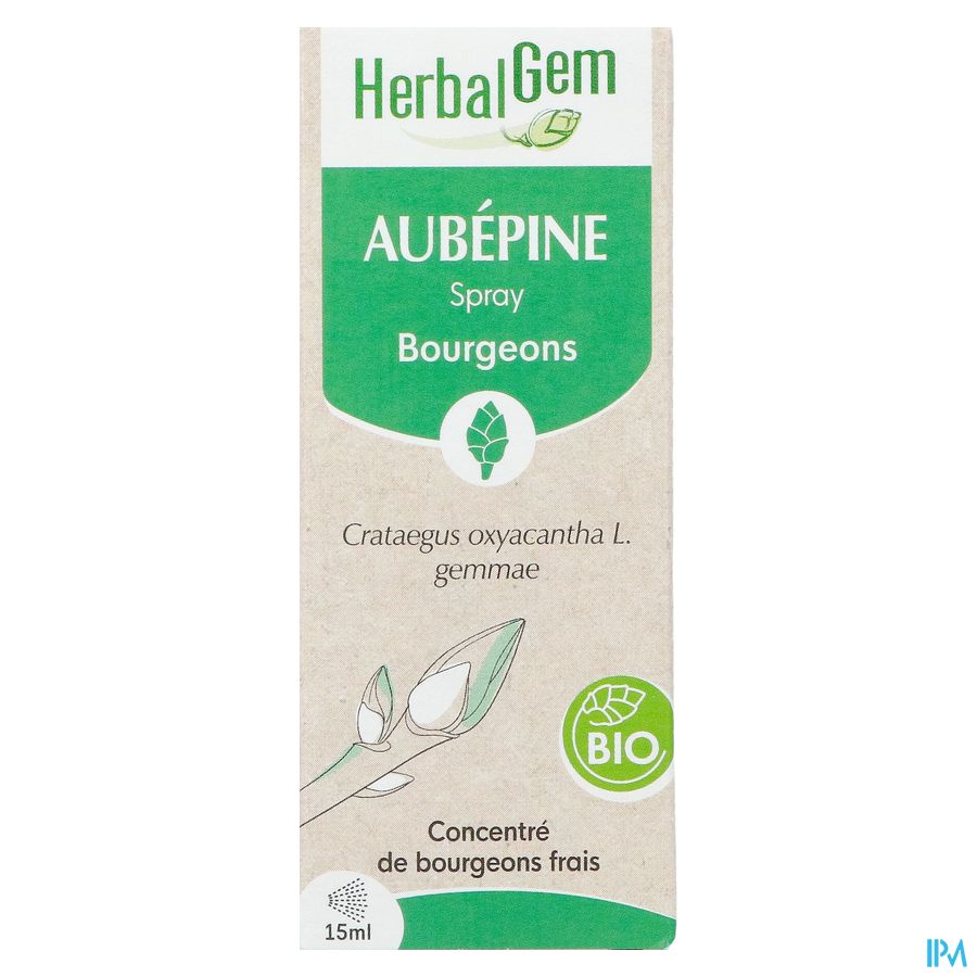 Herbalgem Aubepine Bio Spray 15ml