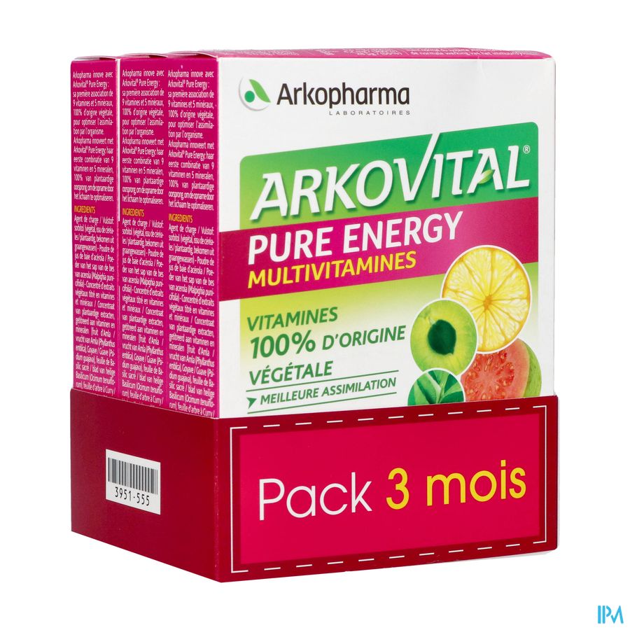 Arkovital Pure Energy 3mois Comp 3x30