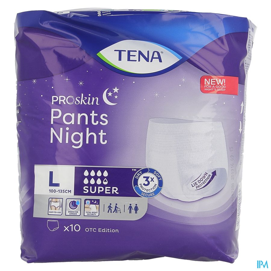 Tena Proskin Pants Night Super Large 10