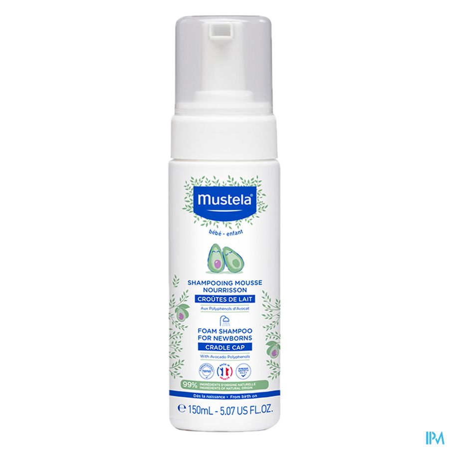 Mustela shampooing mousse nourrissons - Croûtes de lait 150 ml